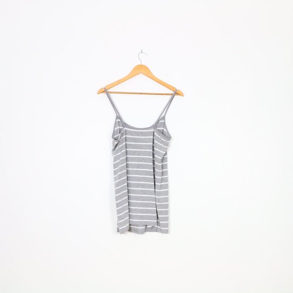 *MyStyle Grey and White Stripped Cami Tank Top - Picture 5 of 6